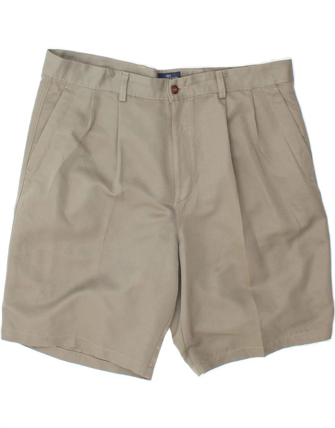 DOCKERS Mens Pegged Chino Shorts W38 XL Green Chevron Polyester Vintage Dockers and Second-Hand Dockers from Messina Hembry 