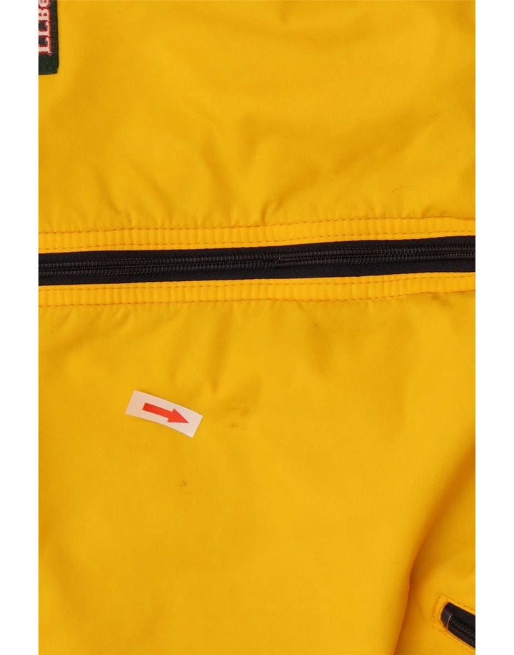 L.L.Bean Chaqueta Bomber para Hombre UK 42 XL Bloque de Color Amarillo