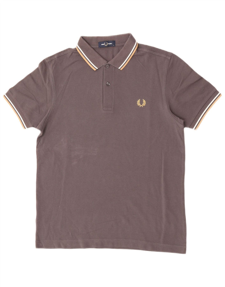 Polo Fred Perry Hombre De Algodón Gris Medio