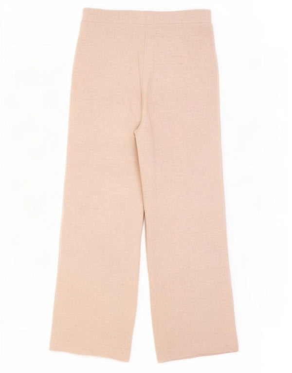 Zara Mujer Pantalón Chándal UK 42 Medio Beige Poliéster