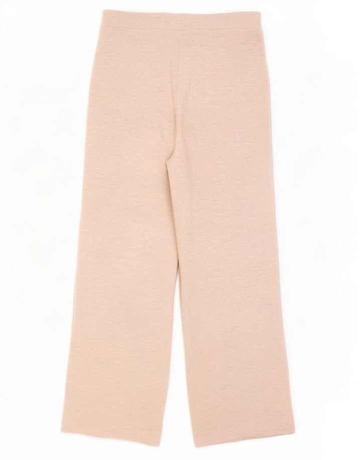 Zara Mujer Pantalón Chándal UK 42 Medio Beige Poliéster
