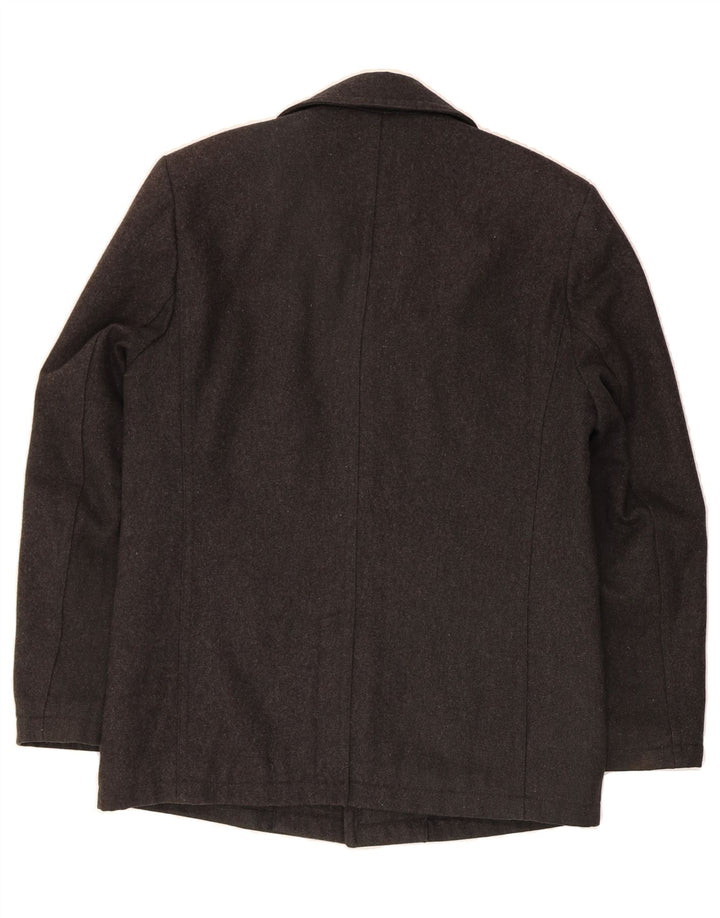 MICHAEL KORS Mens Military Jacket UK 36 Small  Grey Wool Vintage Michael Kors and Second-Hand Michael Kors from Messina Hembry 