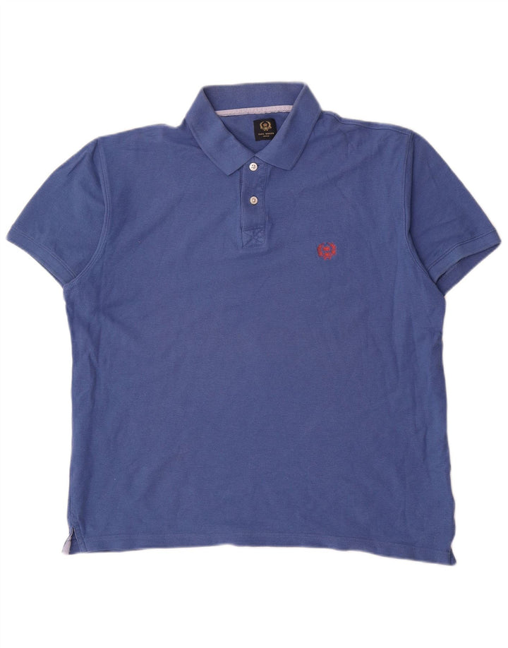 Paul Rosen Polo para hombre grande azul