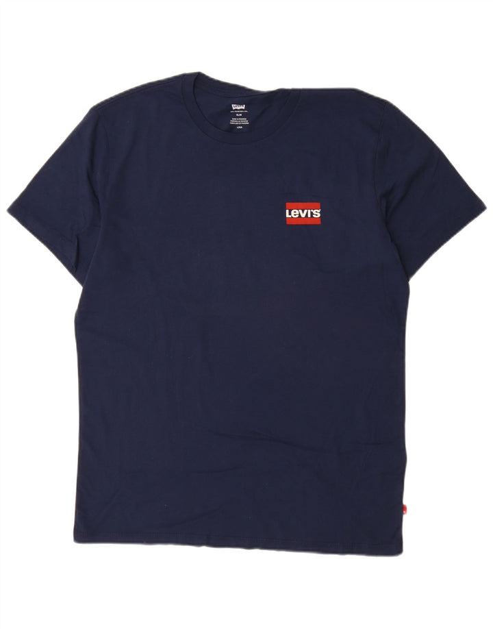 Levi's - Camiseta ajustada para hombre, talla grande, algodón azul marino