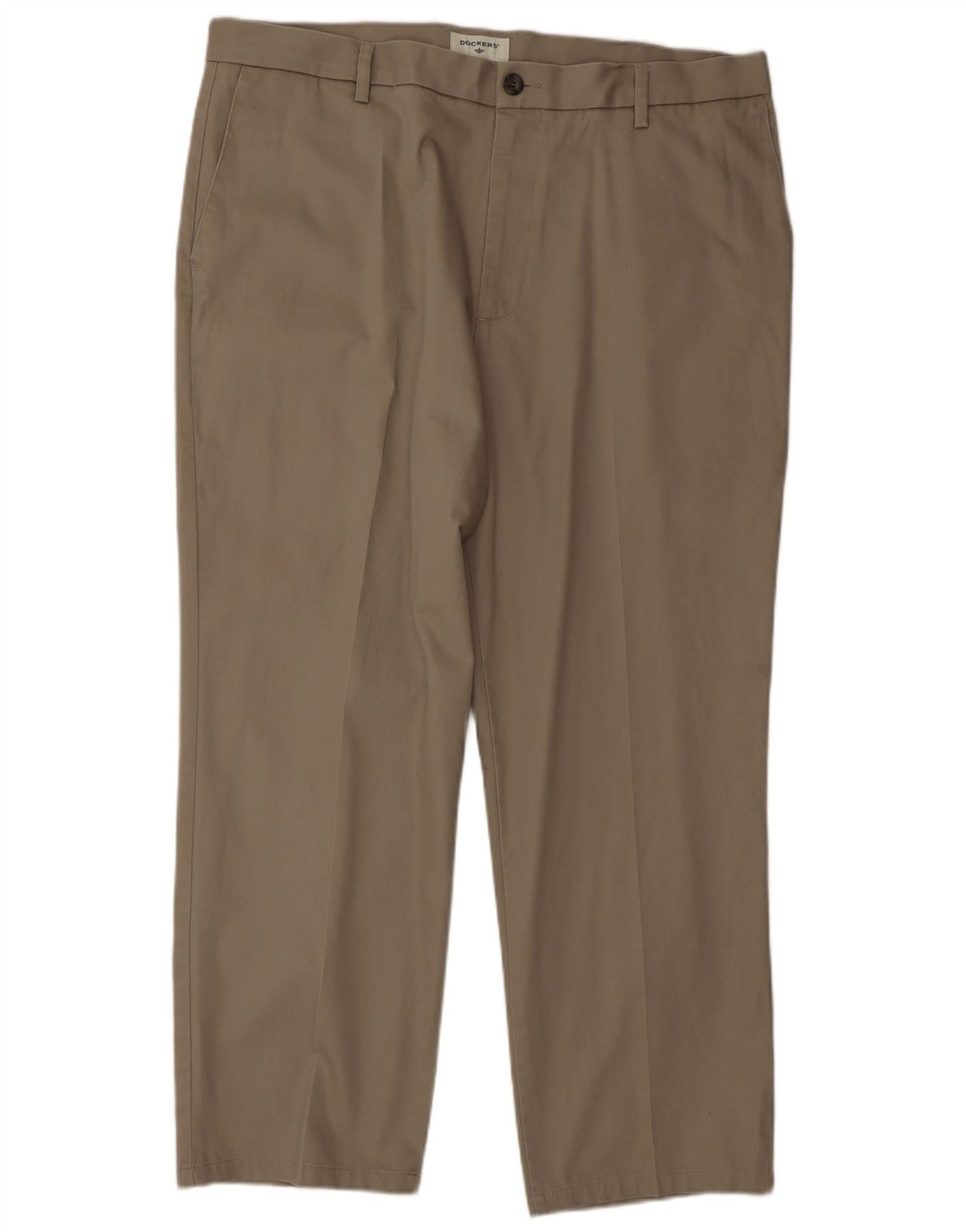 DOCKERS Pantalón chino de corte clásico para hombre W38 L29 Algodón beige clásico