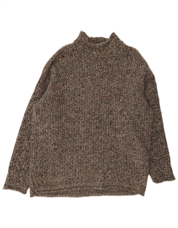 S. Moritz Jersey con Cuello Alto para Hombre XL Gris Moteado