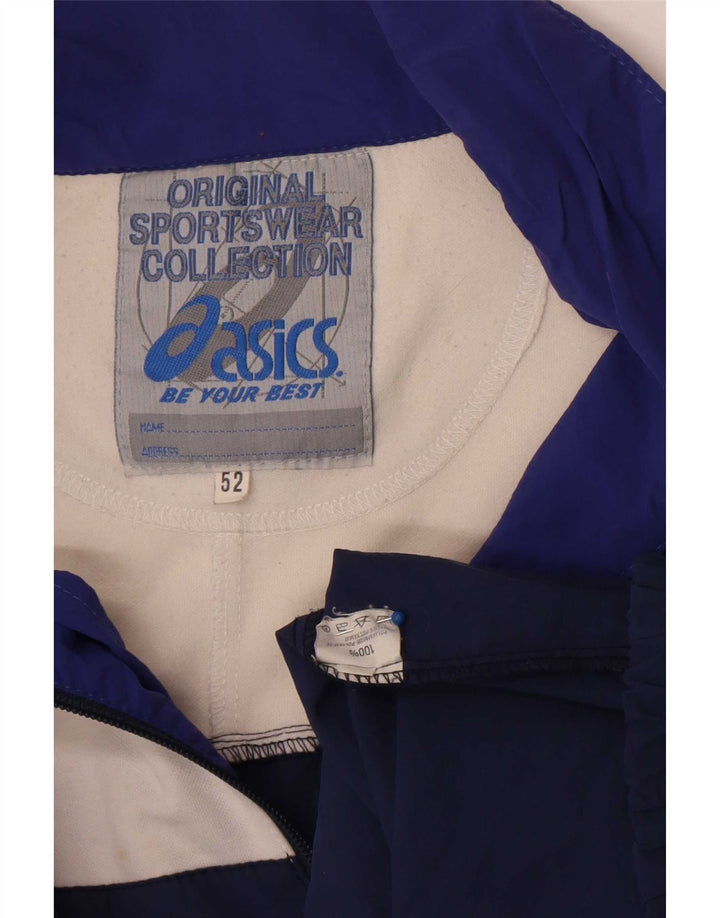 Asics Chándal completo gráfico para hombre IT 52 Large Azul marino Colorblock