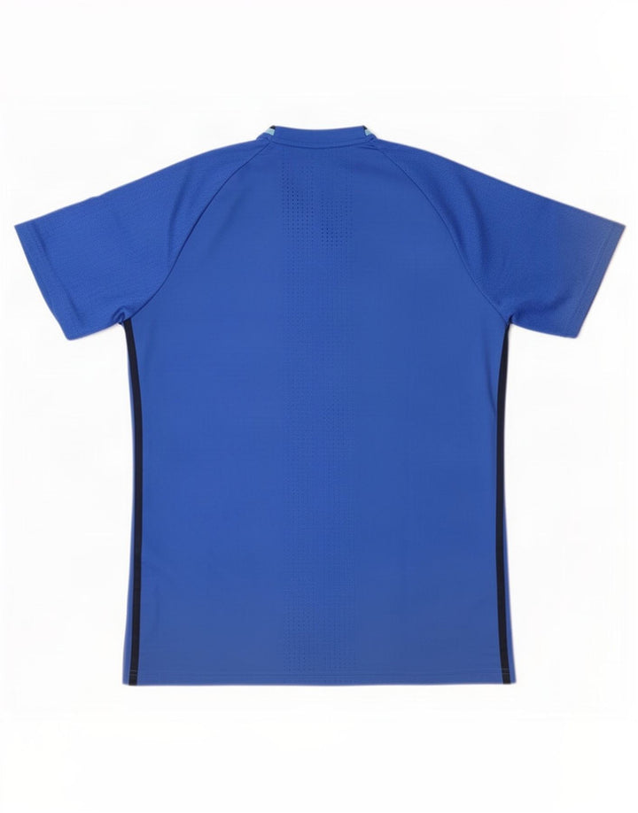 Adidas Mens Climacool Camiseta Top Grande Azul Poliéster
