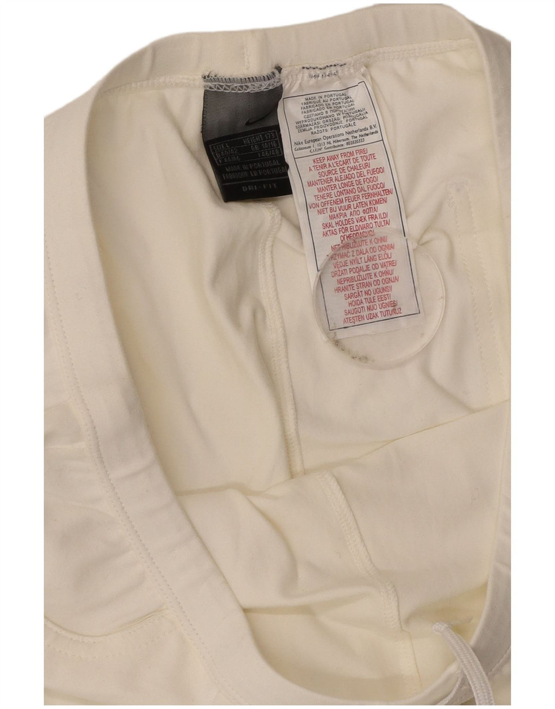 Nike - Pantalones de chándal acampanados para mujer, talla 44/16, talla grande, nailon blanco roto