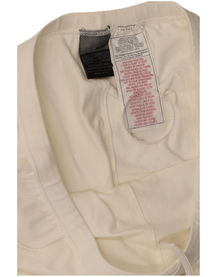 Nike - Pantalones de chándal acampanados para mujer, talla 44/16, talla grande, nailon blanco roto