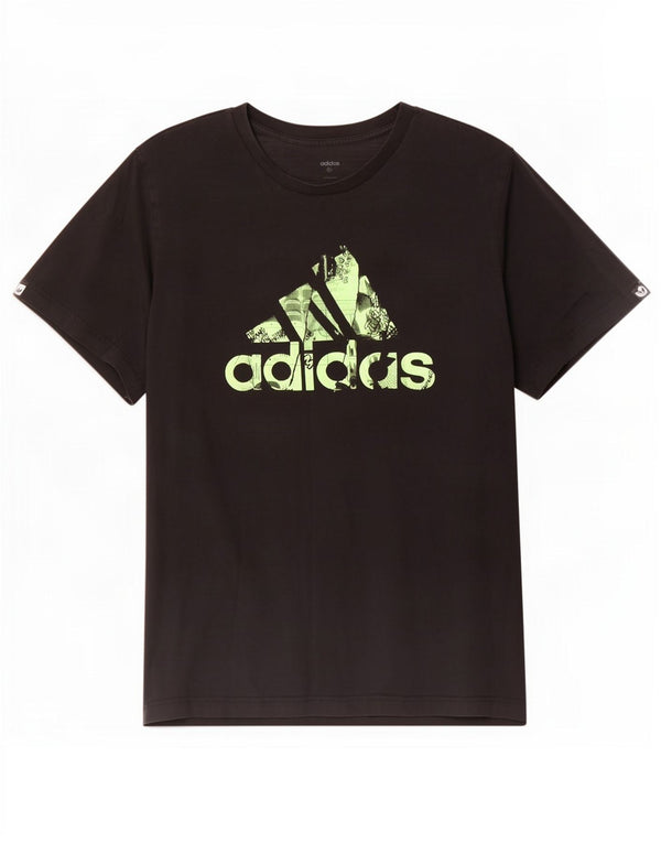 Adidas - Camiseta gráfica para hombre, talla grande, color negro