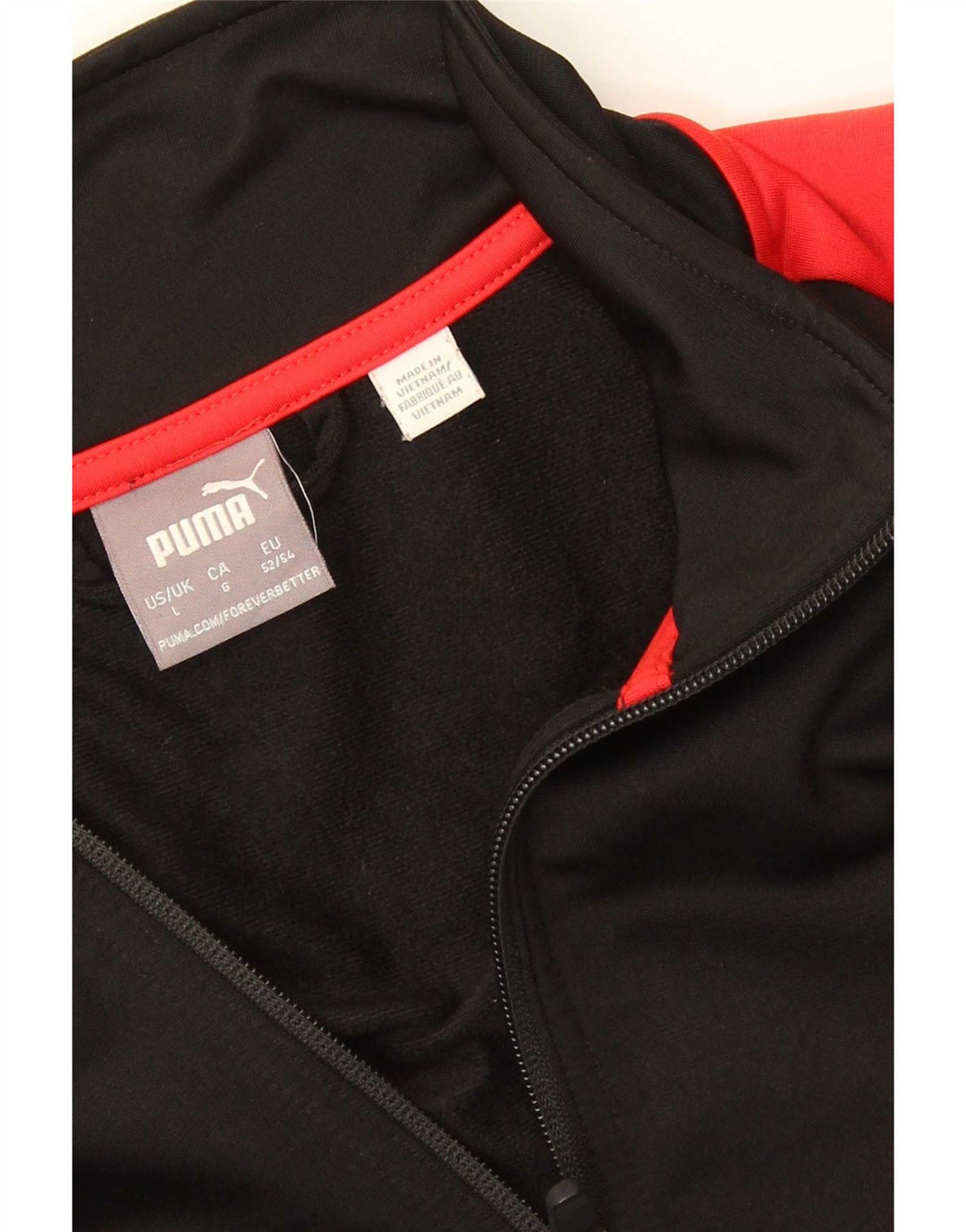 Puma Chaqueta de chándal para hombre, talla grande, color negro