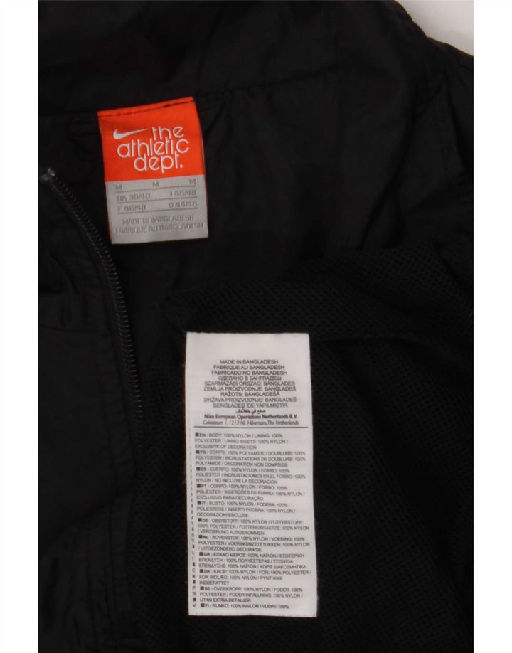Nike Chaqueta de chándal para hombre UK 38/40 Medium Black Colourblock Nylon