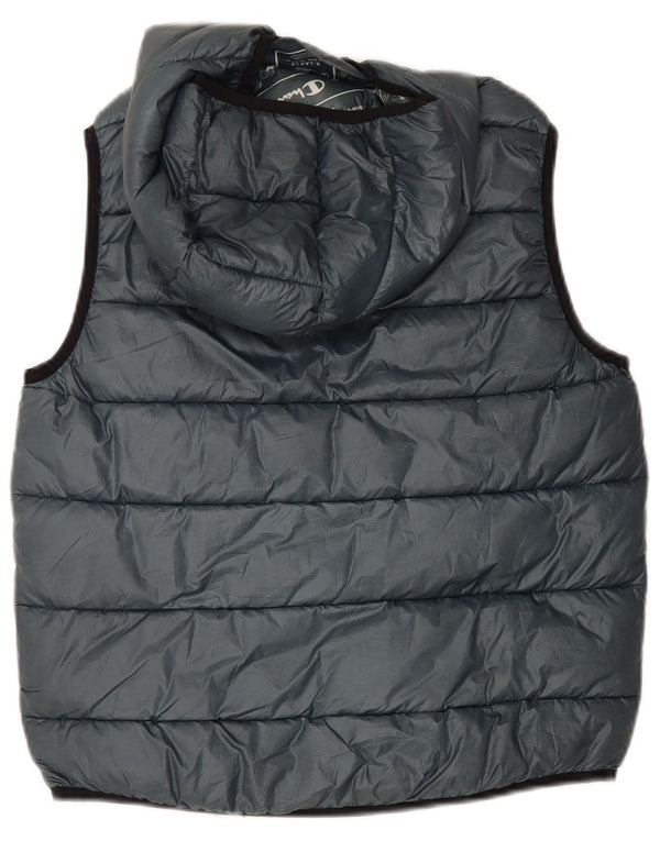 Champion Chaleco acolchado con capucha para niños 13-14 años XL Gris Poliéster