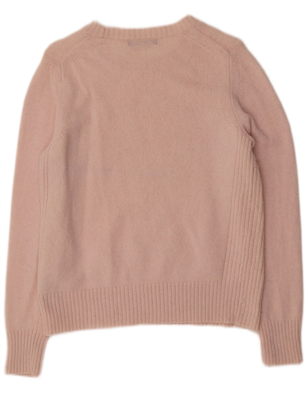 Marks & Spencer Jersey con Cuello Barco para Mujer UK 44 Lana Rosa Mediana