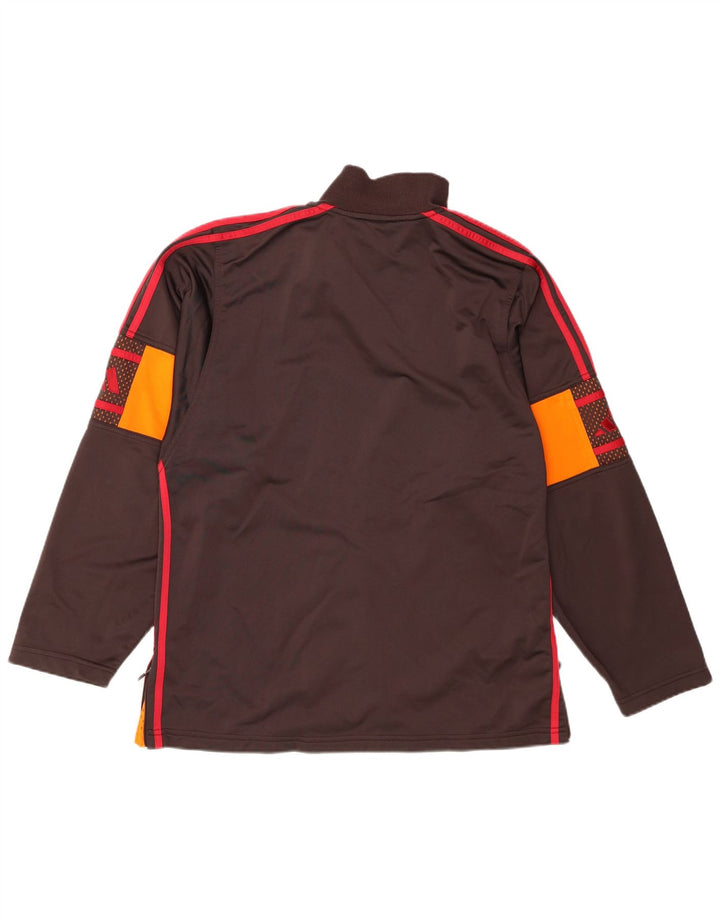 Adidas Chaqueta de chándal para hombre UK 38/40 Marrón medio Poliéster