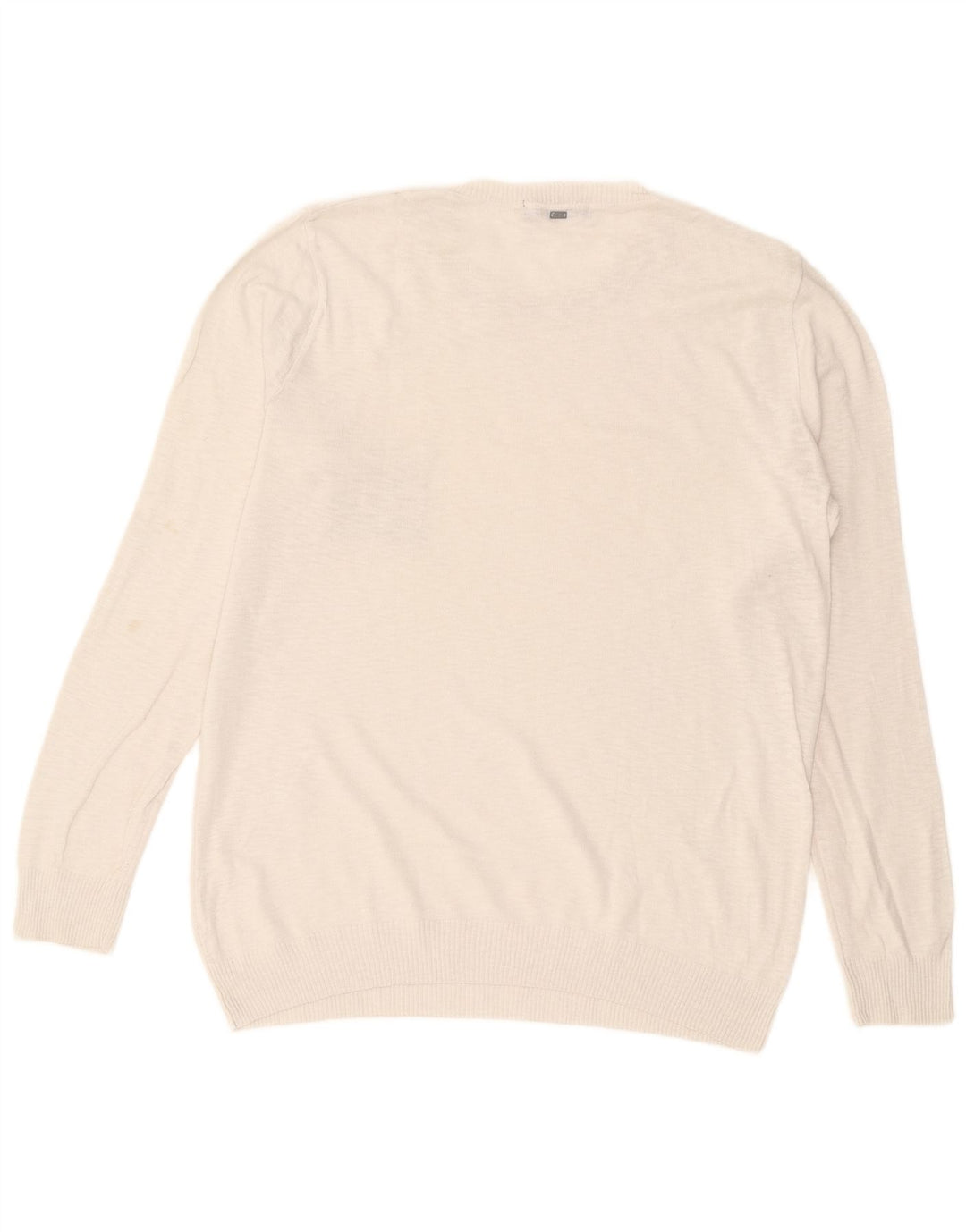 Liu Jo - Jersey de cuello redondo para hombre, talla grande, color blanco