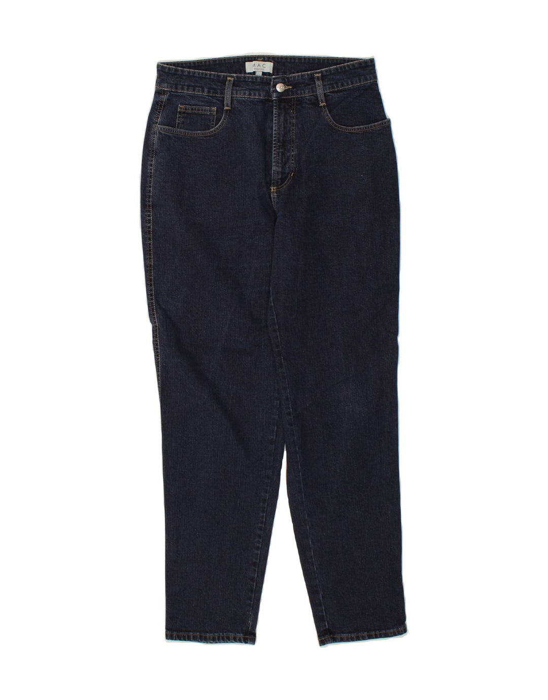 MAC Womens Stretch Tapered Jeans IT 42 Medium W30 L30  Navy Blue Cotton Vintage Mac and Second-Hand Mac from Messina Hembry 