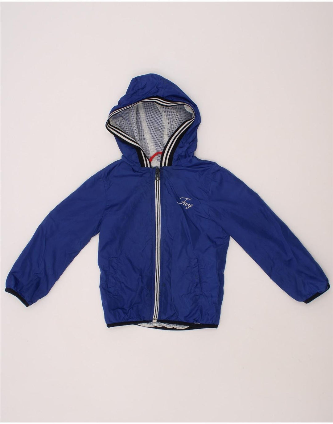 FAY Baby Boys Hooded Rain Jacket 12-18 Months Blue Vintage Fay and Second-Hand Fay from Messina Hembry 