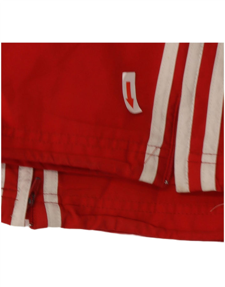 Adidas Pantalones de chándal para hombre UK 44/46 Large Rojo Poliéster