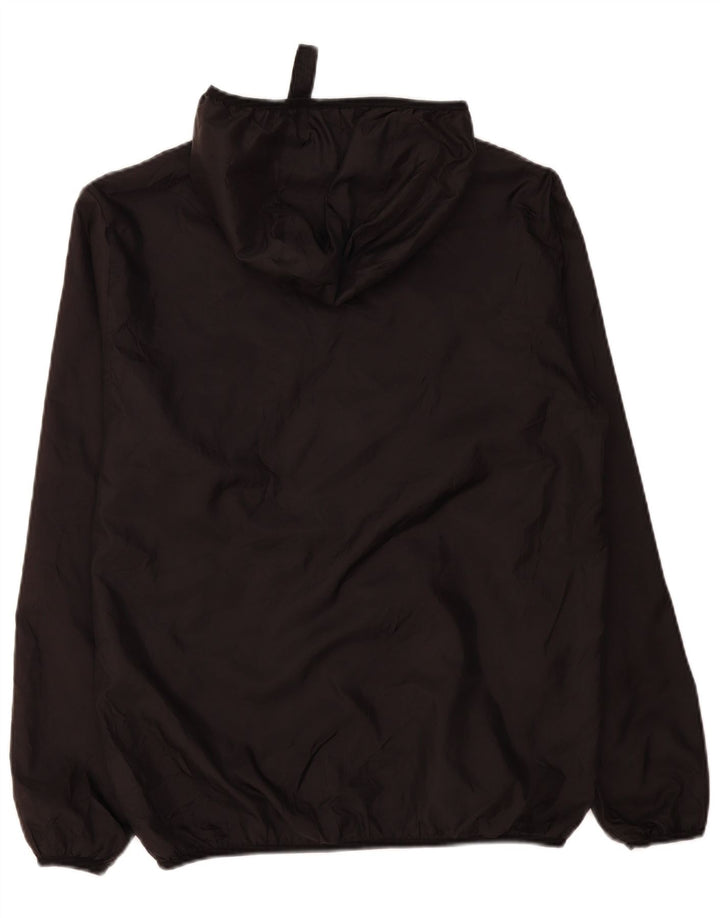 Puma Chaqueta impermeable con capucha para hombre UK 38 Mediano Negro Poliéster