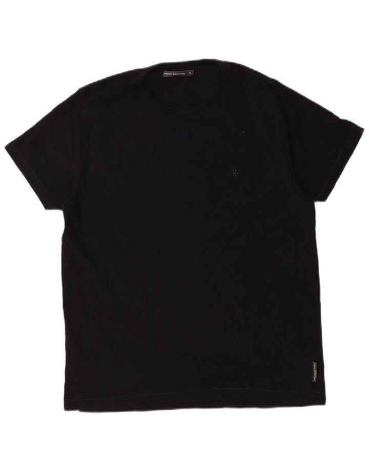 French Connection Camiseta Hombre Top XL Azul Marino Algodón