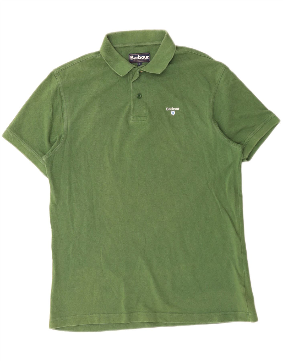 Polo Barbour Hombre Grande Algodón Verde