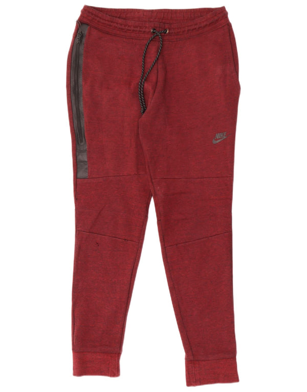 Nike Pantalones De Chándal Joggers De Algodón Color Block En Burdeos Medio