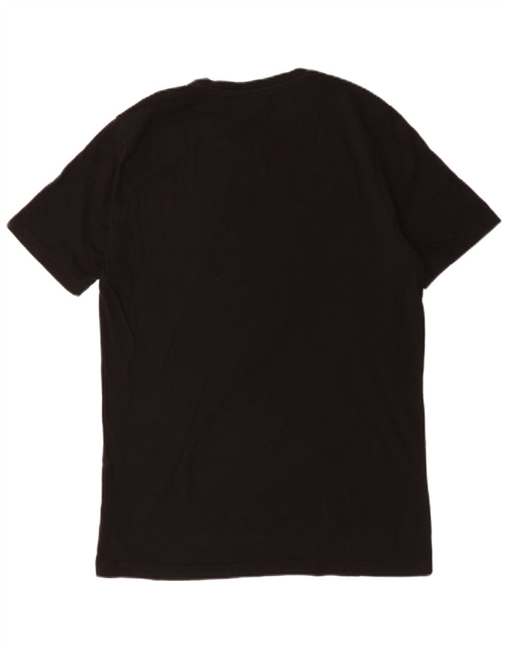 Puma Camiseta gráfica para hombre Top Medium Black Cotton