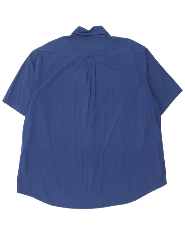Camisa Hugo Boss Hombre Manga Corta 2XL Modal Rayas Azul