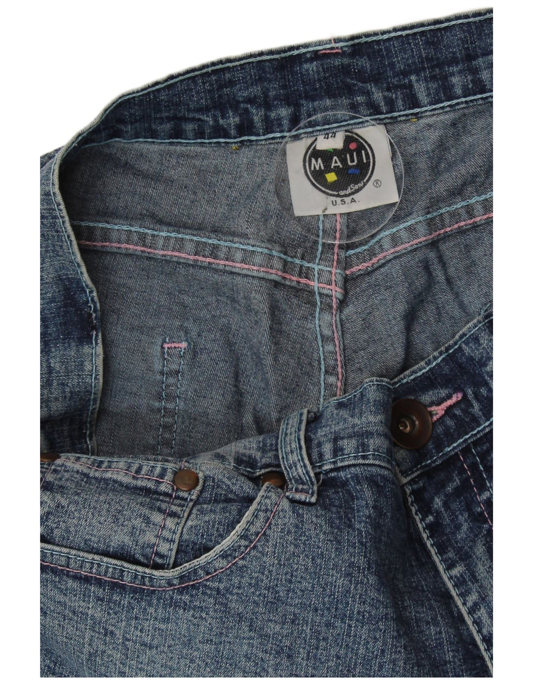 MAUI AND SONS Vaqueros capri para mujer EU 44 XL W34 L21 Azul