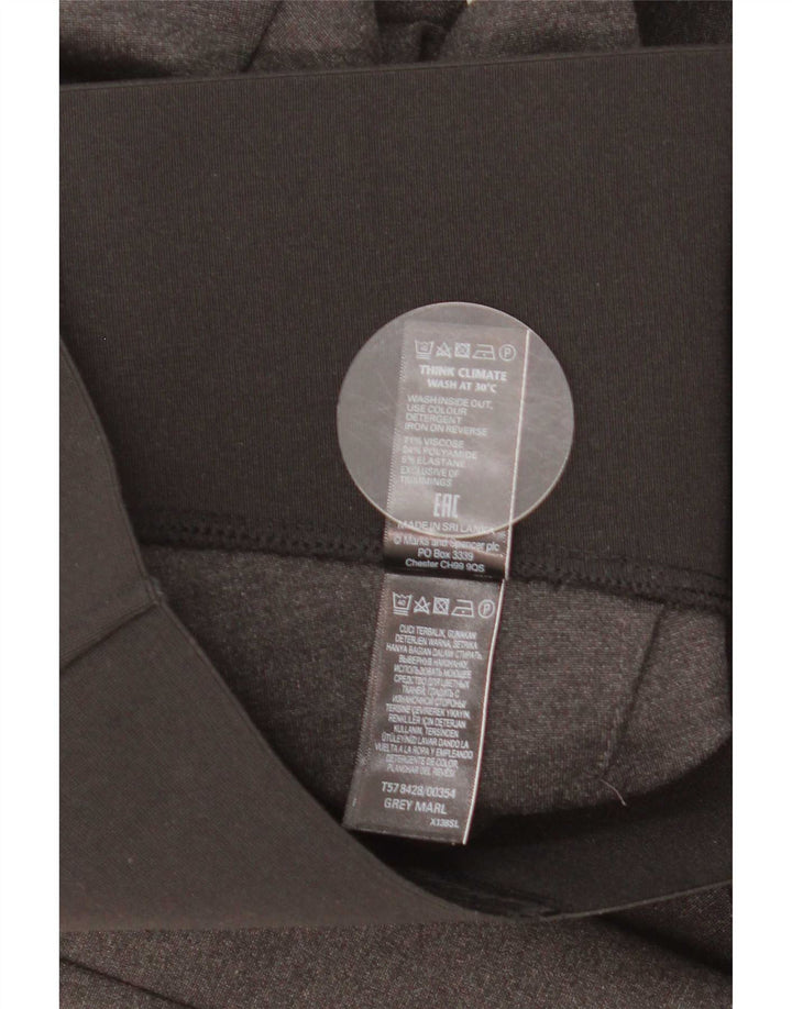 Marks & Spencer Leggings para mujer ES 40 XL Viscosa con bloques de color gris