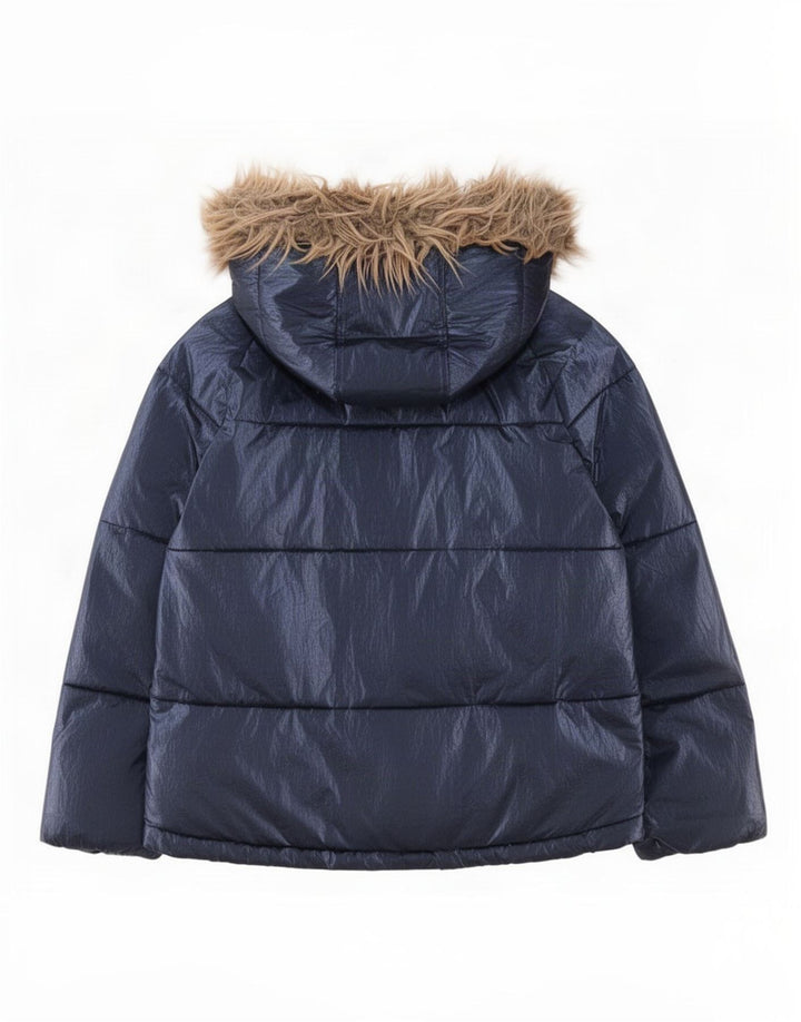Michael Kors Chaqueta Acolchada Niña Con Capucha 10-11 Años Azul Marino Poliéster