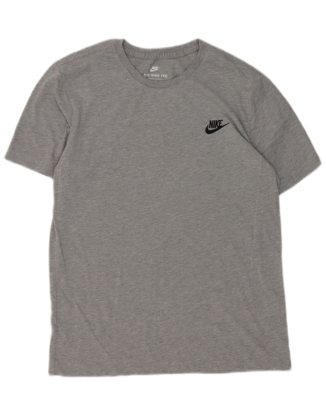 Camiseta Nike de corte atlético para hombre, parte superior de algodón gris medio