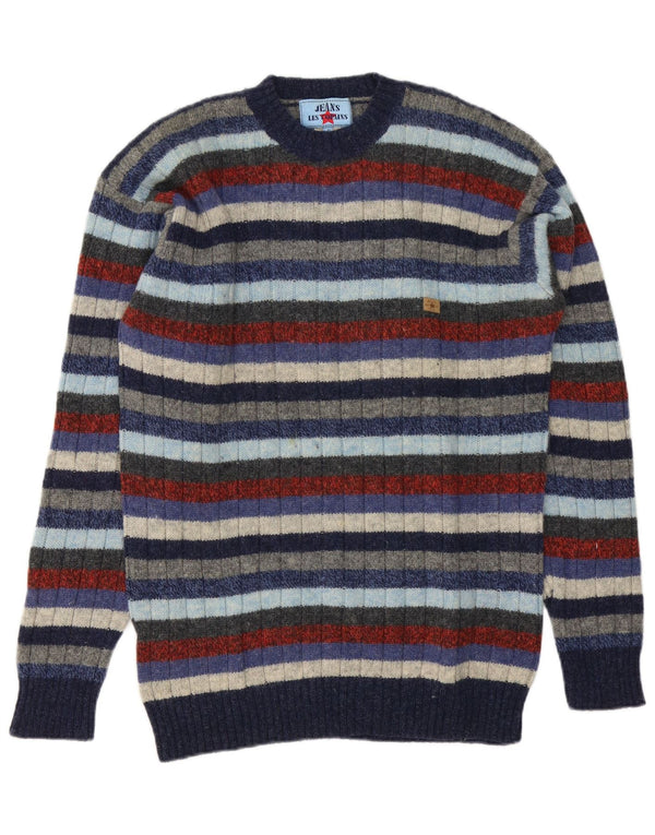 Les Copains Jersey De Cuello Redondo Para Hombre IT 46 Small Multicolor Rayas