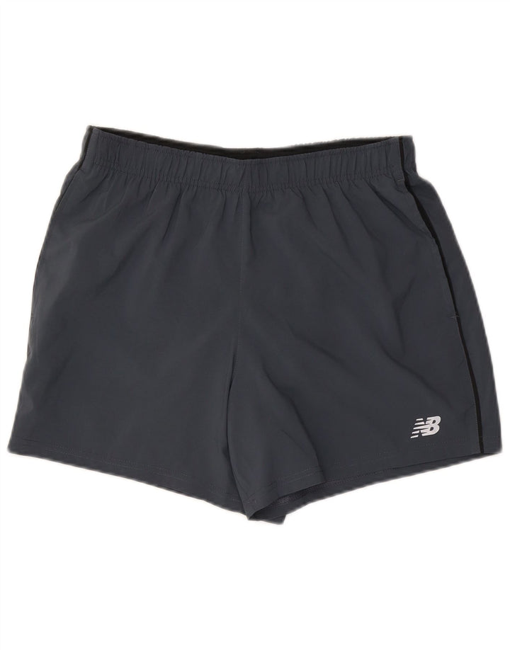 Pantalones cortos deportivos New Balance para hombre gris medio