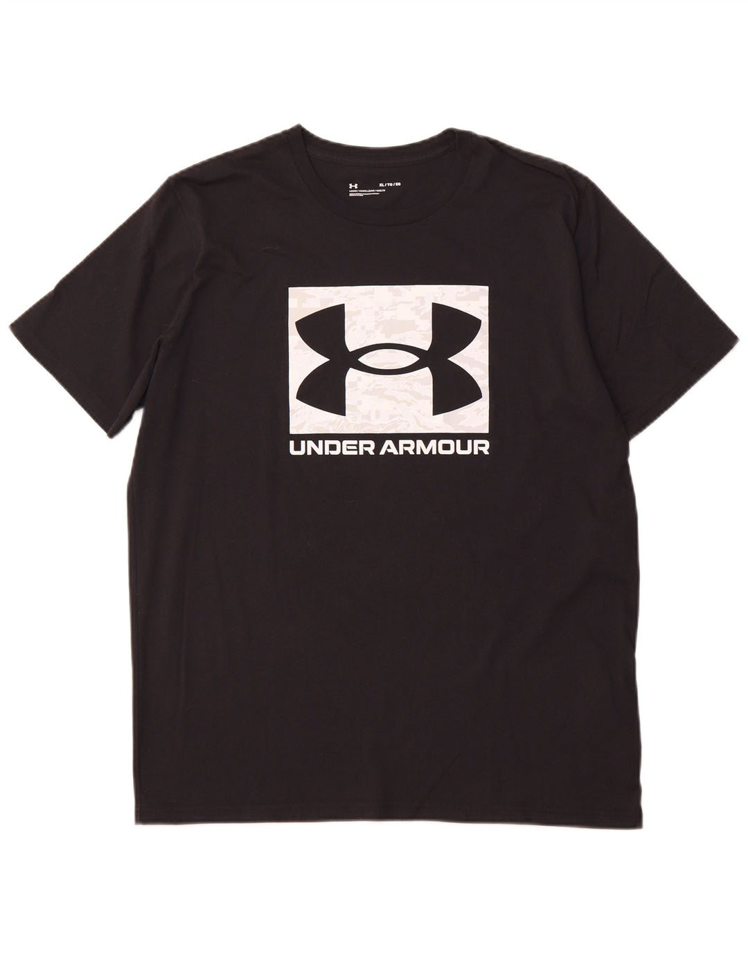 UNDER ARMOUR Camiseta gráfica para hombre Top XL Algodón negro