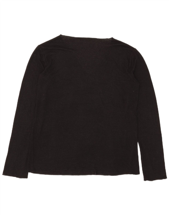 Zara Mujer Top Manga Larga ES 40 XL Negro
