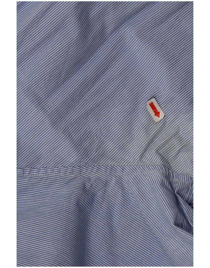 Crew Clothing Camisa de corte clásico para hombre 3XL Algodón a rayas azules