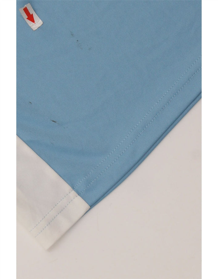 Adidas Hombre Climalite Graphic Camiseta Top Pequeño Azul Colorblock Poliéster