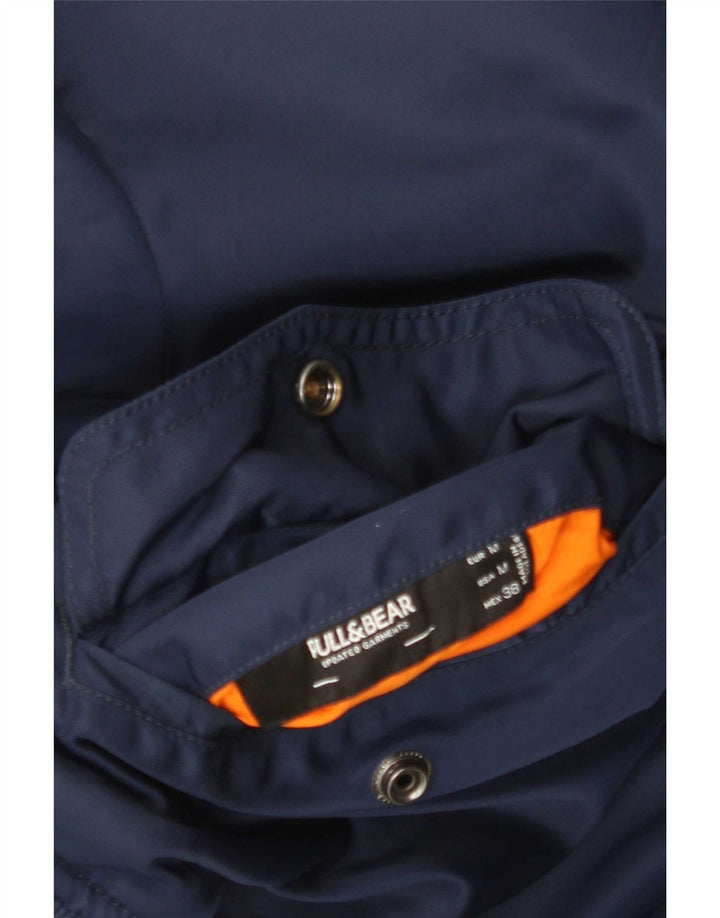 Pull & Bear Chaqueta bomber para hombre UK 38 Medium Azul marino Colorblock