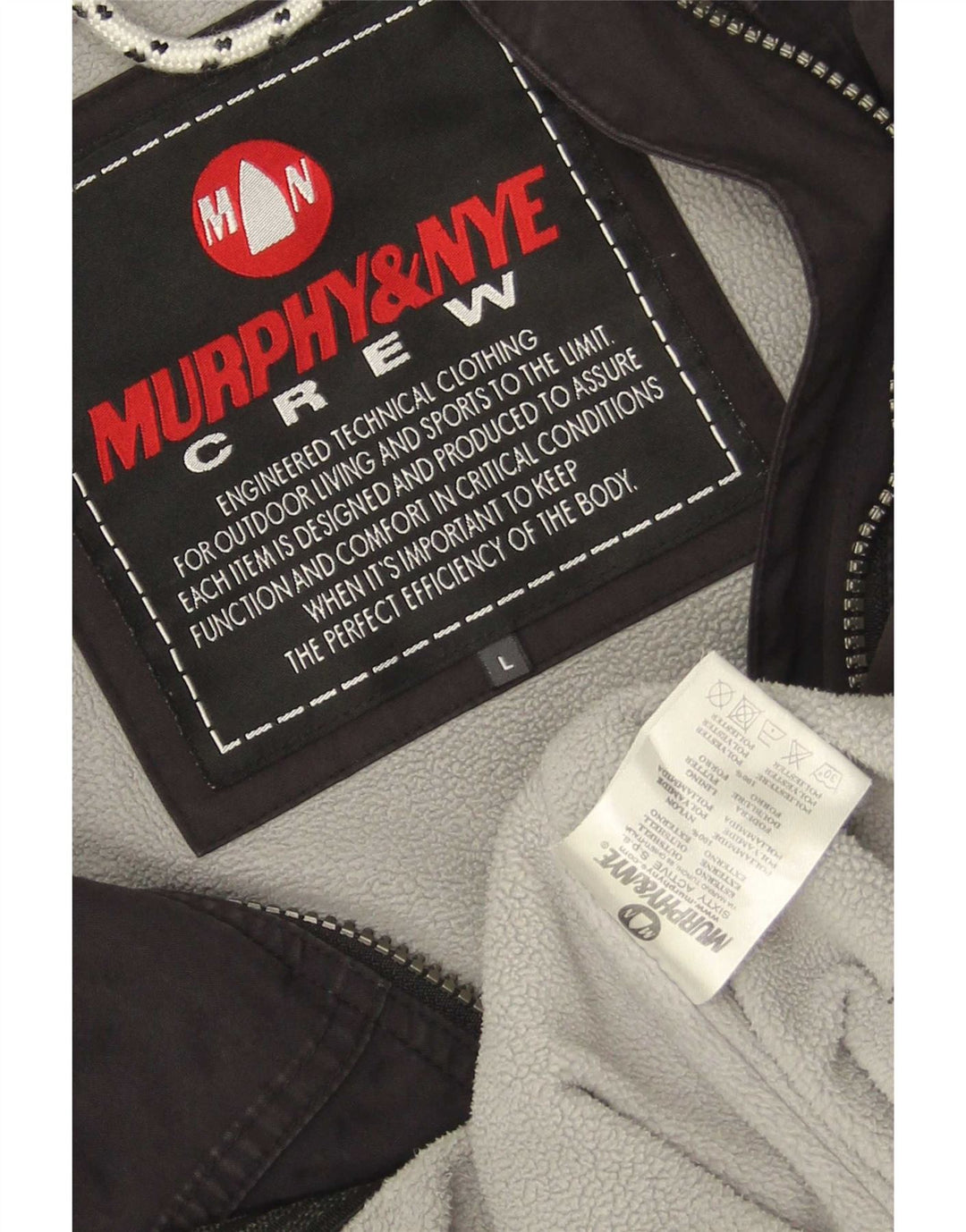 Murphy & Nye Chaqueta cortavientos para hombre UK 40 Large Poliamida negra