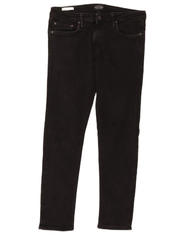 Jack & Jones Hombre GLENN Slim Jeans W32 L30 Algodón Negro