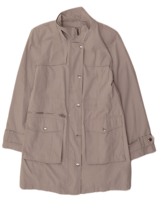 Gabardina Dkny para mujer UK 44 Poliéster gris medio