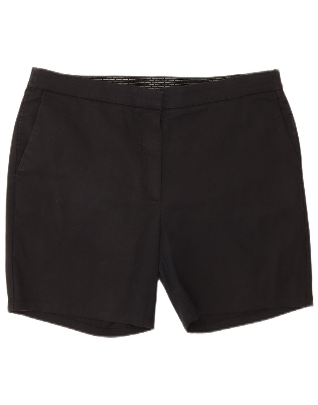 Zara Mujer Pantalones Cortos Chinos XL W32 Negro