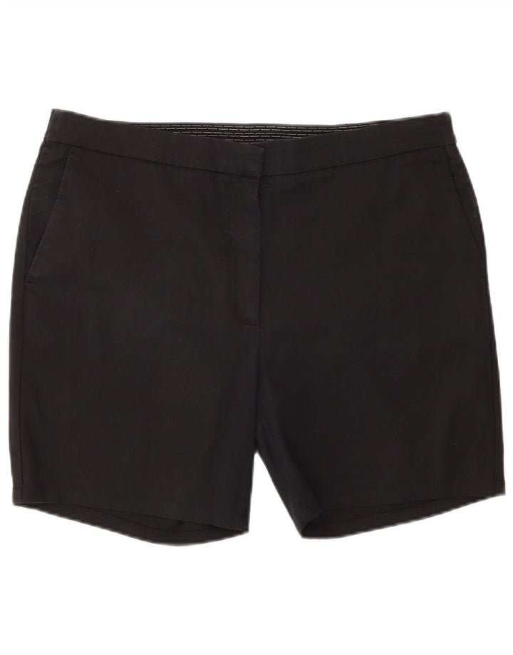 Zara Mujer Pantalones Cortos Chinos XL W32 Negro