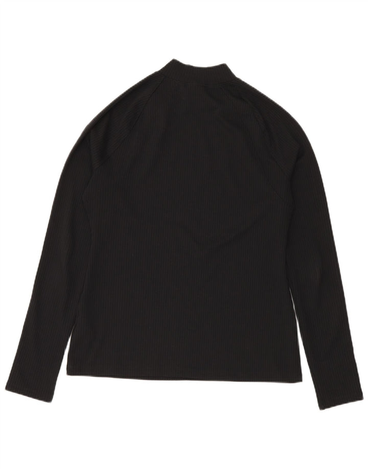 Jordan Mujer Tight Fit Top Manga Larga UK 46 Grande Poliéster Negro