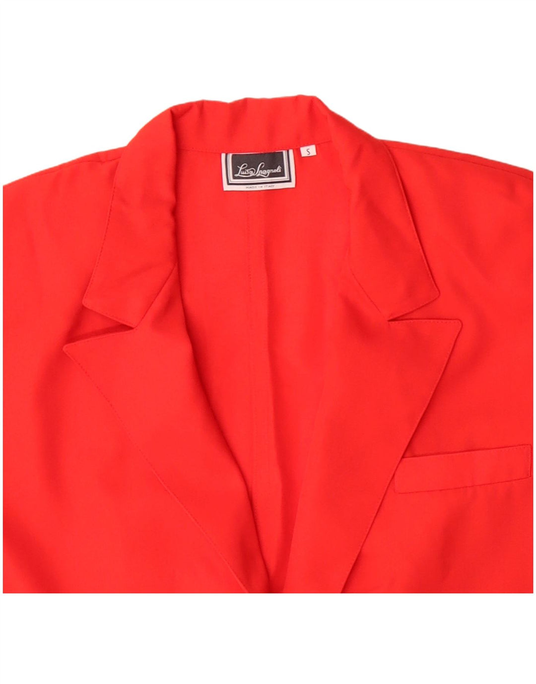 LUISA SPAGNOLI Chaqueta tipo blazer extragrande con 2 botones para mujer UK 10 Small Red