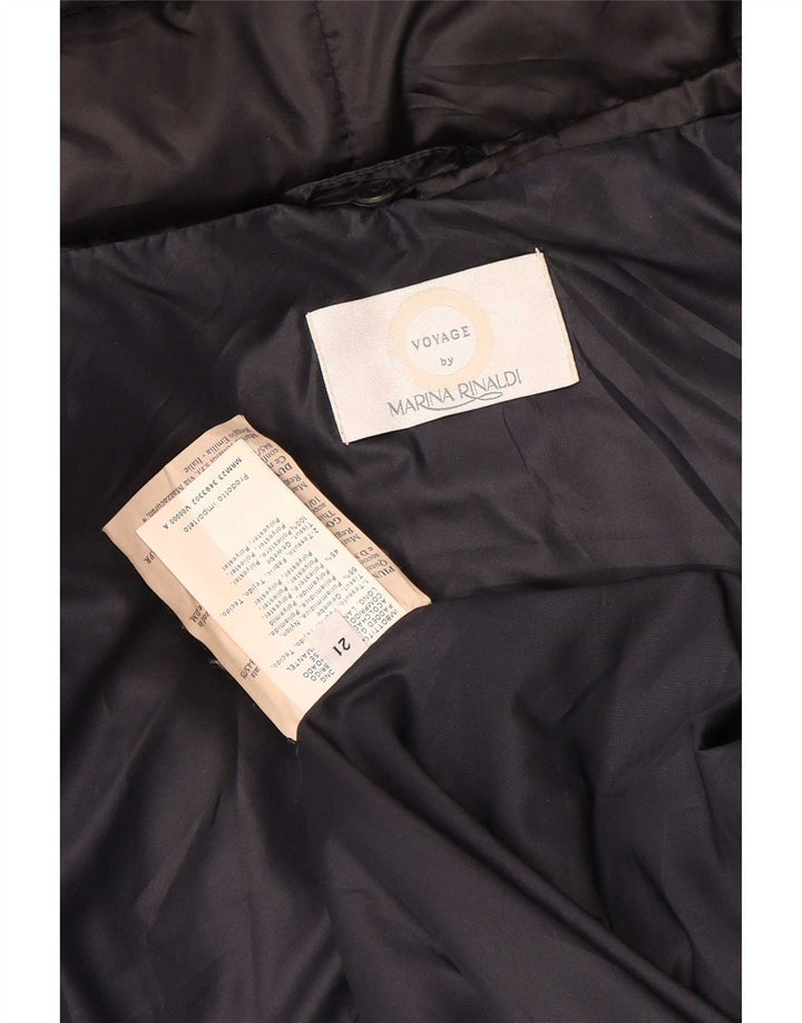Marina Rinaldi Abrigo acolchado Voyage para mujer Talla 21 Mediano Azul marino Nylon
