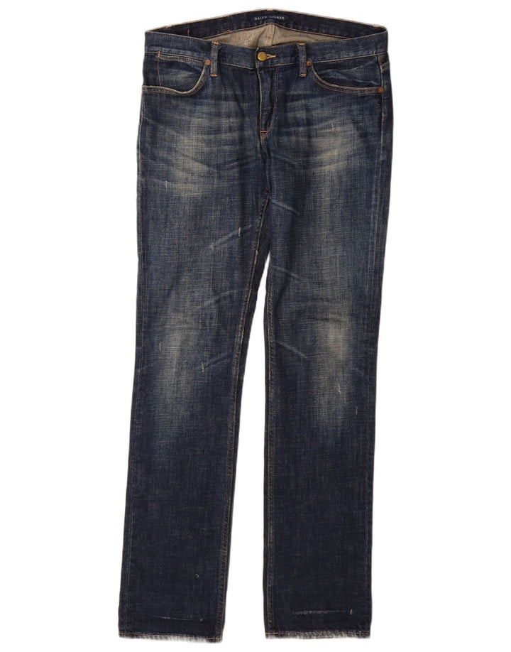 Ralph Lauren Vaqueros Slim Mujer W30 L34 Azul Marino